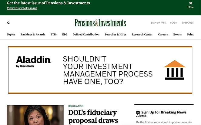 Pensions & Investments - Financial News
