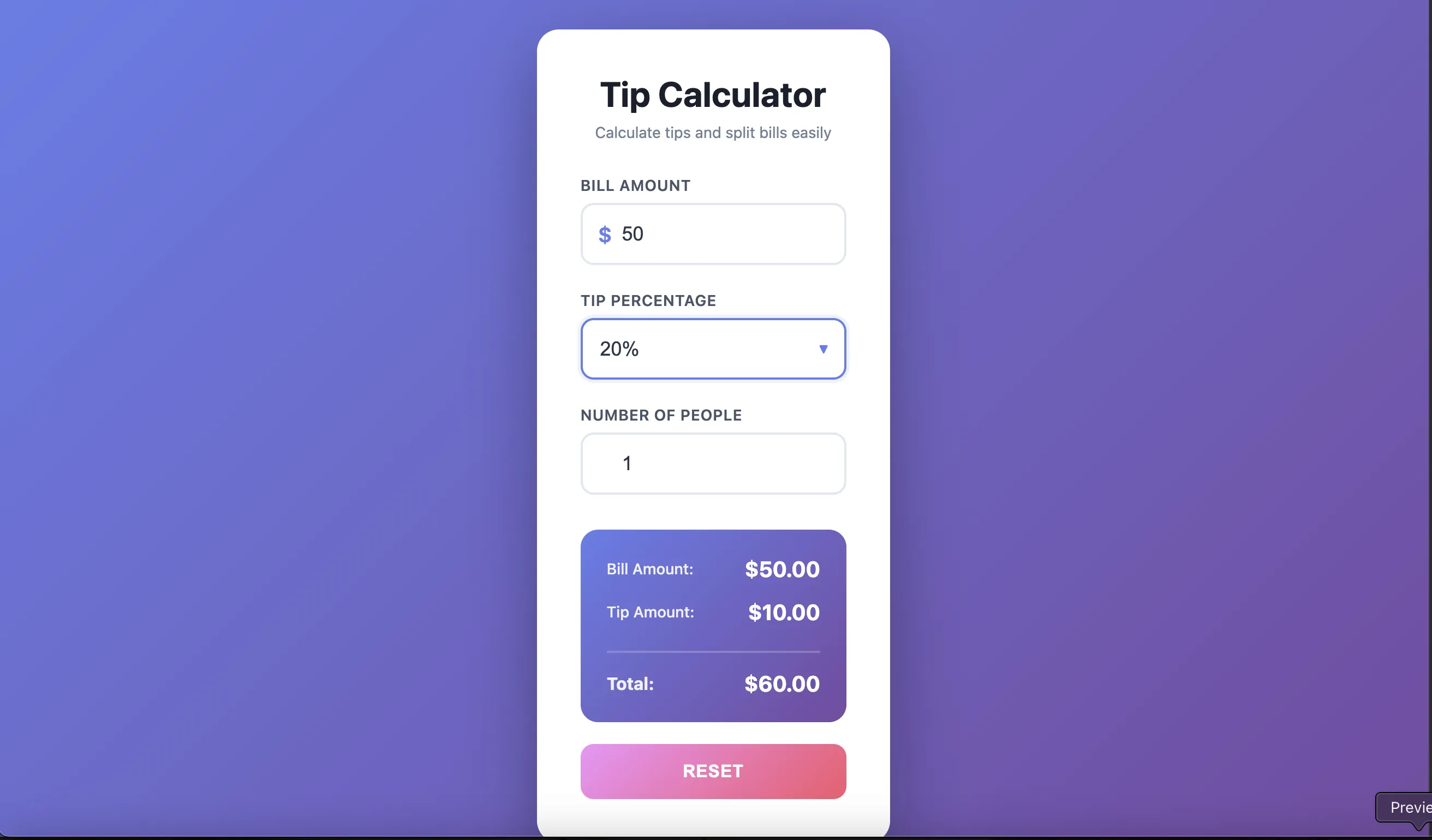 Tip Calculator